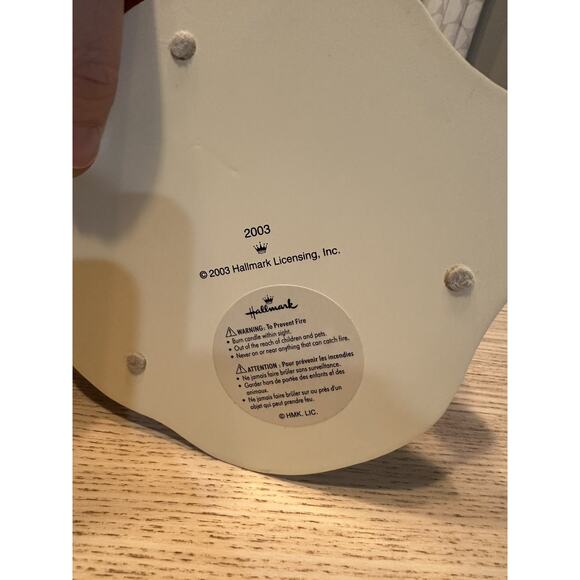 VTG Hallmark 2003 “Waiting for Santa” Christmas Tea Light Holder Kids Ornaments - Picture 3 of 6